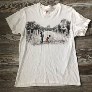Walt Disney & Mickey Mouse white tee small